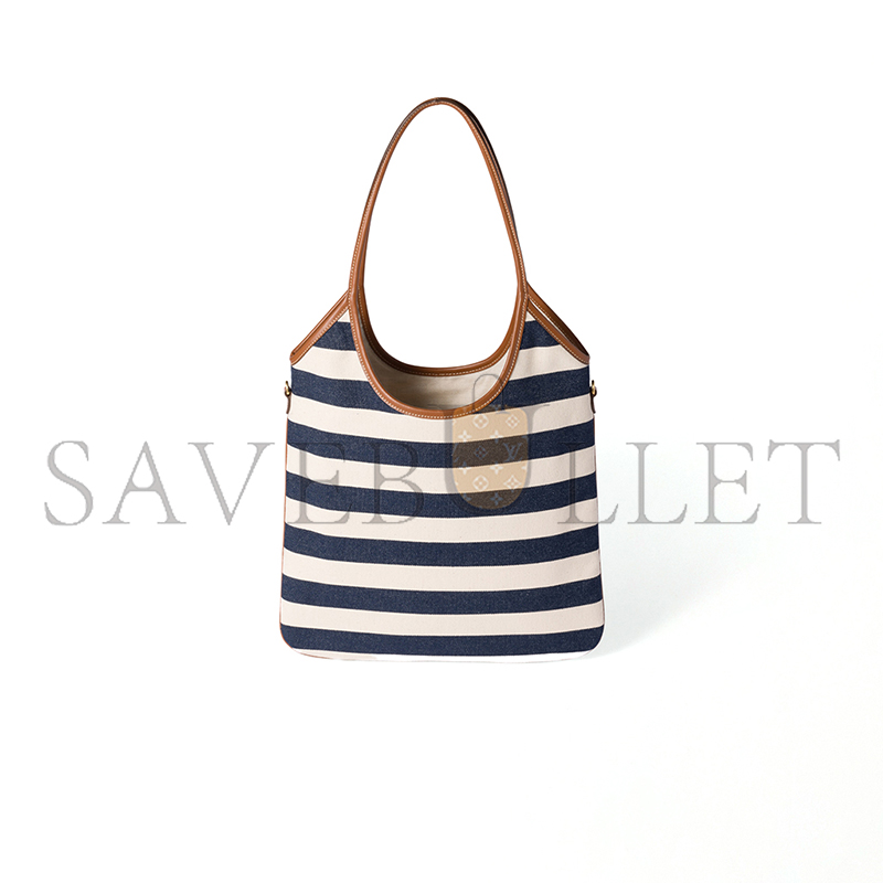 MIU MIU IVY CANVAS AND LEATHER BAG 5BG231_2IBB (40*35cm)